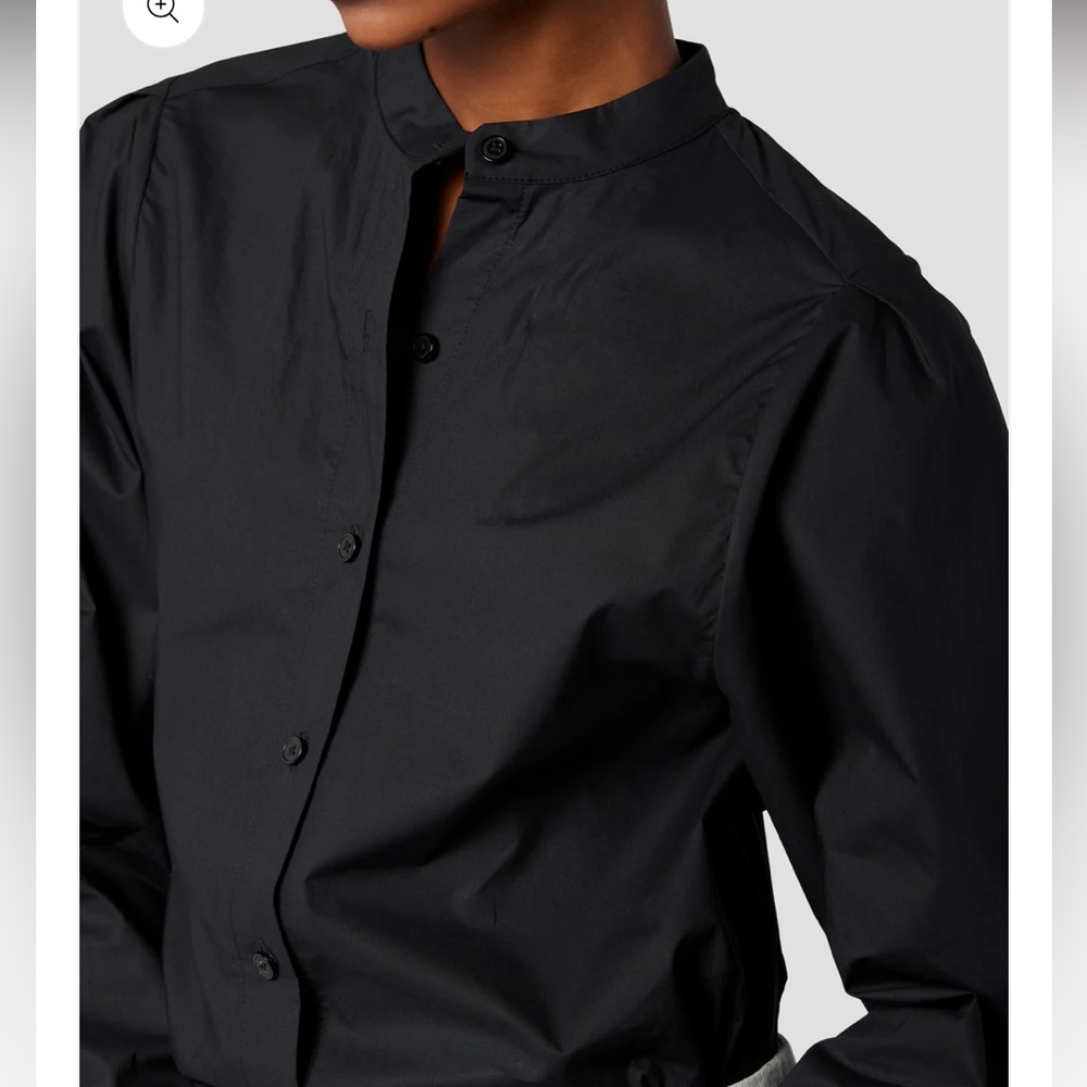 Equipment Femme Collarless Cotton Shirt Size L
